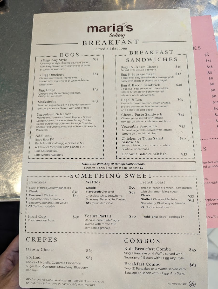 Menu Maria's Bakery-3