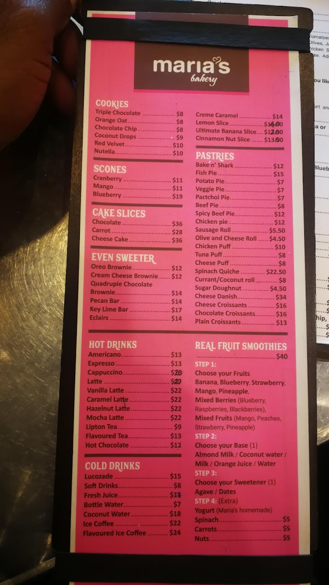 Menu Maria's Bakery-5